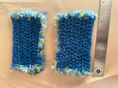 Blue Meanie Fingerless Gloves