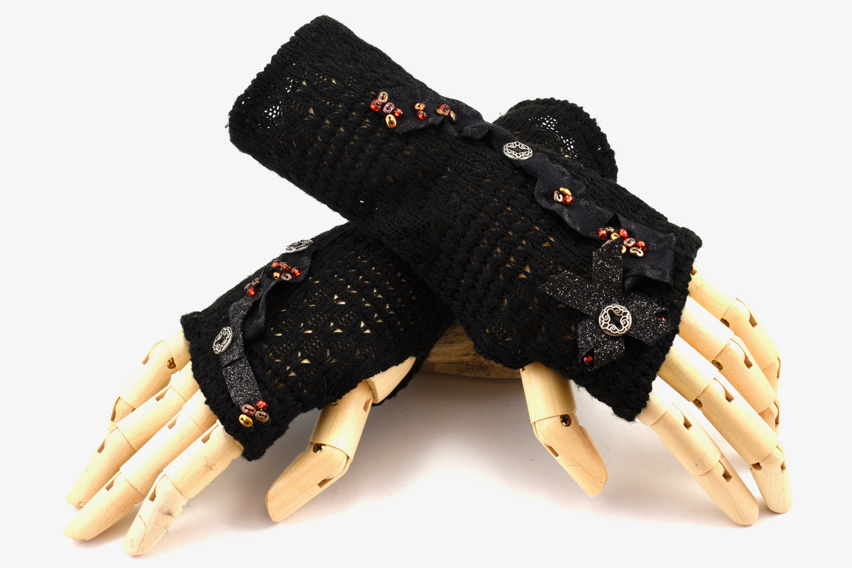 Elegant Night Out Fingerless Gloves
