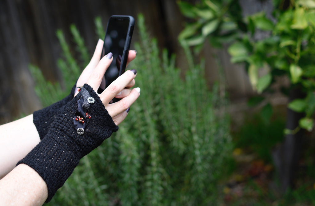 Elegant Night Out Fingerless Gloves