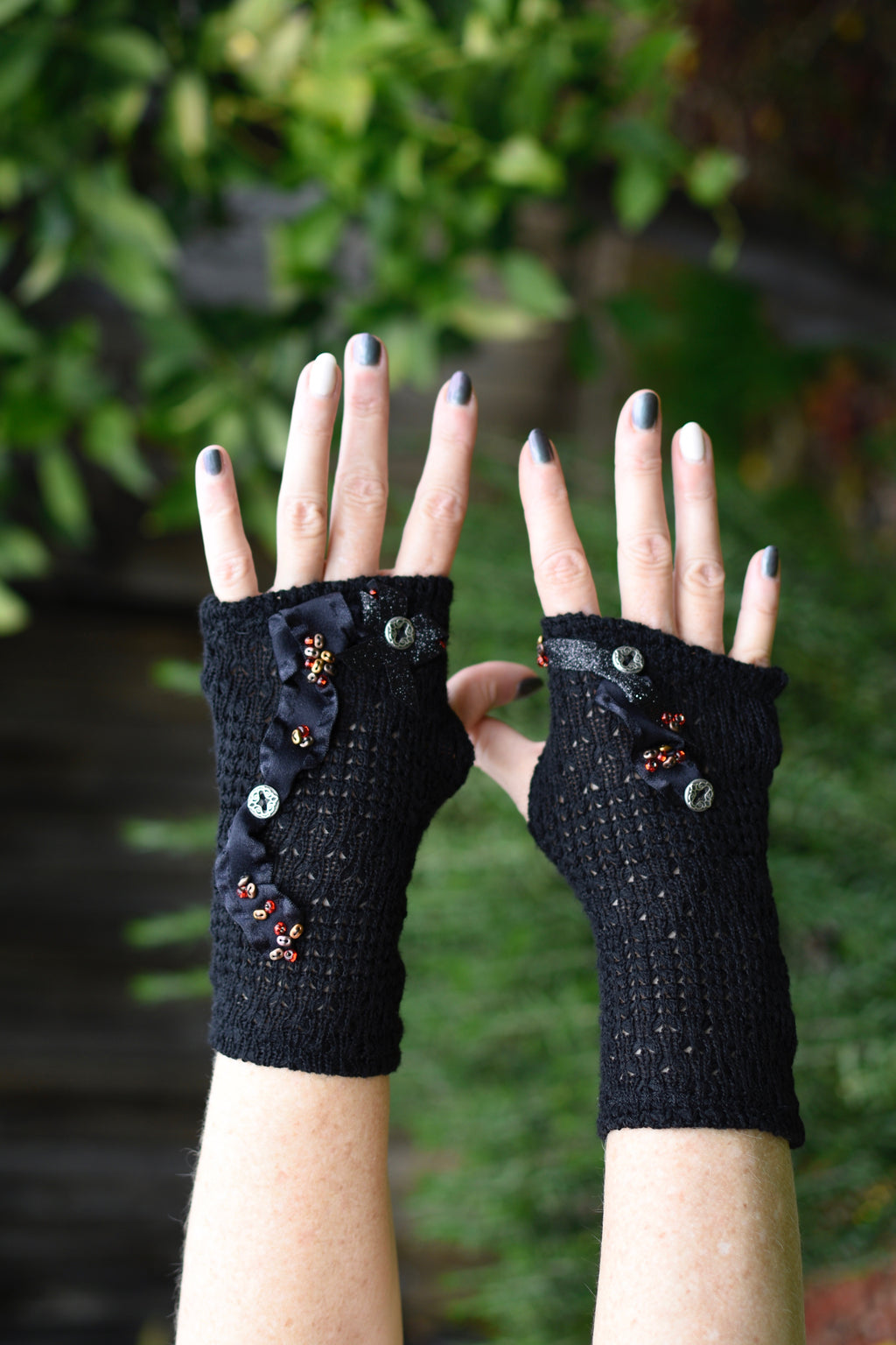 Elegant Night Out Fingerless Gloves