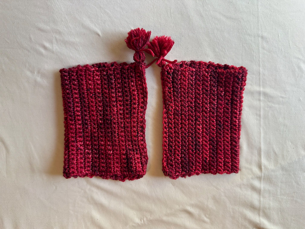 Pom-Rific Fingerless Gloves